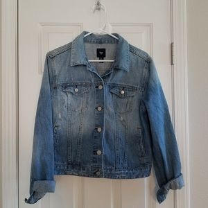 Distressed Gap Jean Jacket